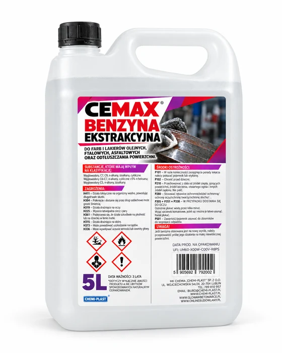 CEMAX Benzyna ekstrakcyjna 5 l, 5 l