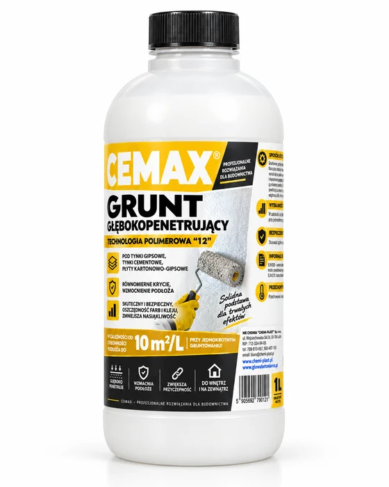 CEMAX Grunt głęboko penetrujący Technologia Polimerowa "12", 1 l