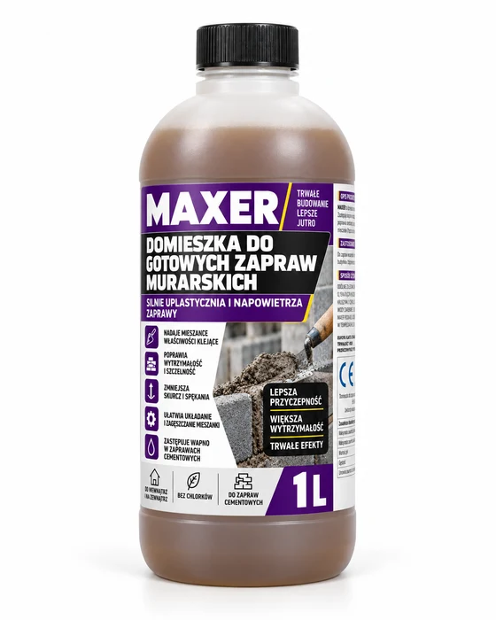MAXER Domieszka do gotowych zapraw murarskich, 1 l