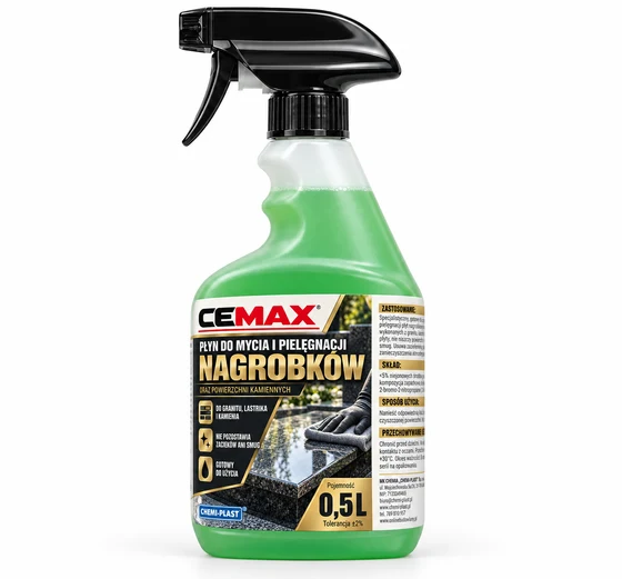 CEMAX Płyn do mycia i pielęgnacji nagrobków, 0,5 l