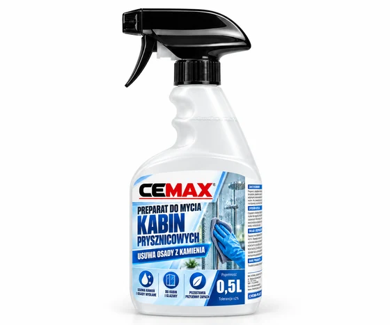 Preparat do mycia szyb prysznicowych, 0,5 l
